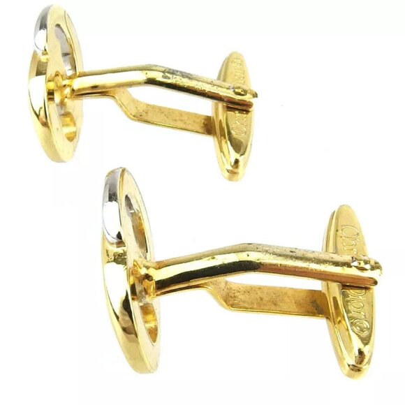 Dior cuff CD mark Gold & Silver hardware Authentic Used T19816 - Picture 6 of 7